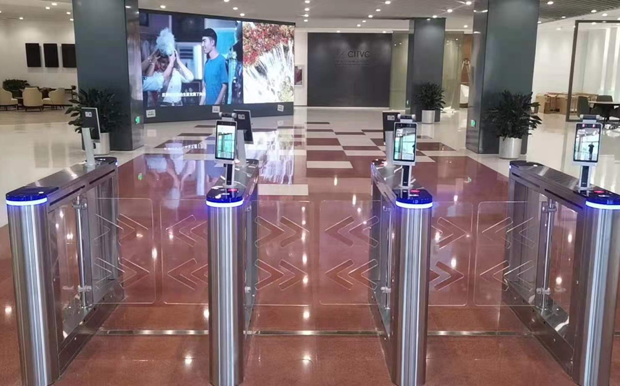 電視總公司擺閘機效果圖